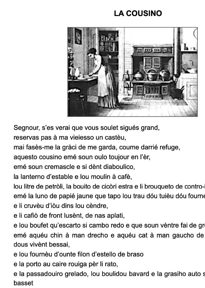 « La cuisine » de Jùli RENARD - Reviraduro pèr Bernadeto