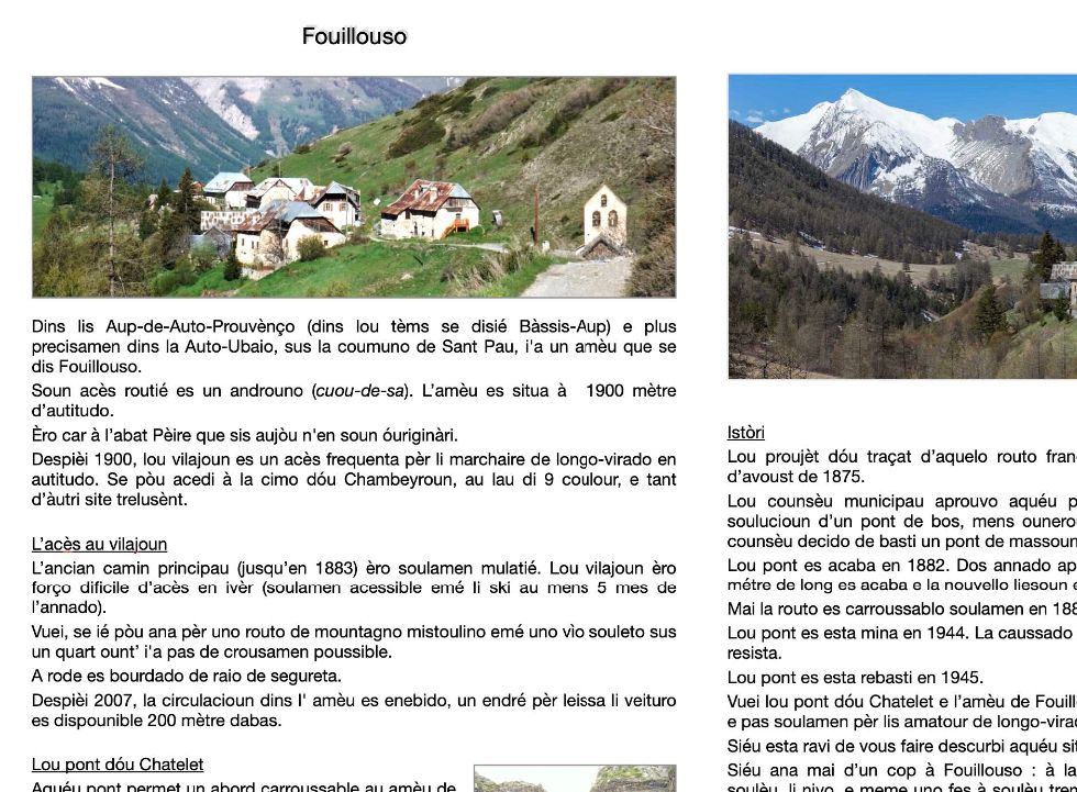 Fouillouso pèr Gibert